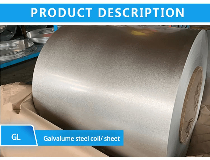 Galvalume ISO9001 pour le toit 508/610MM 3-8 tonnes de bonne qualité extérieure 0
