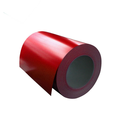 Bobine en acier enduite galvanisée pré peinte rouge de couleur en acier de la bobine 30-275g/M2 d'AISI