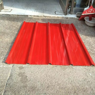 La couleur Z275-Z600 a enduit couvrir la feuille 0,3--panneaux ondulés rouges de toit de 1.0mm