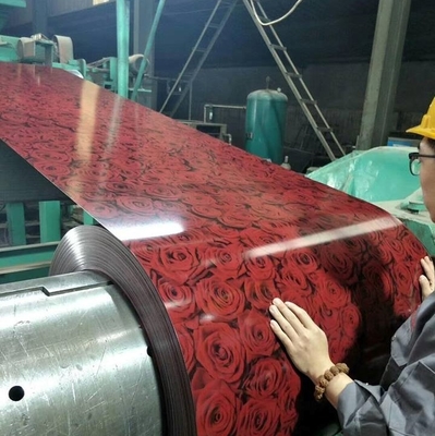 HRB95 a enduit la bobine d'une première couche de peinture en acier de Galvalume feuille de bobine de couleur de 600 - de 1250mm PPGI