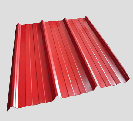 La feuille couvrante enduite de couleur de DX53D a ridé la couleur rouge couvrant EN-10169