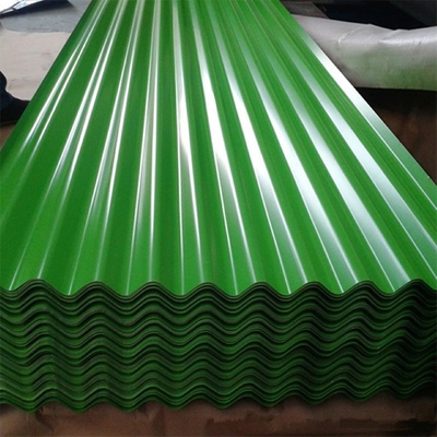Le toit en métal de vert du PE 30-275g/M2 lambrisse RAL 9012 a coloré les feuillards ondulés