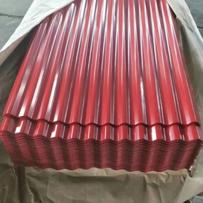 La couleur Z30 de construction a enduit les panneaux rouges de toit en métal de la feuille SGCC 7-30um de toiture