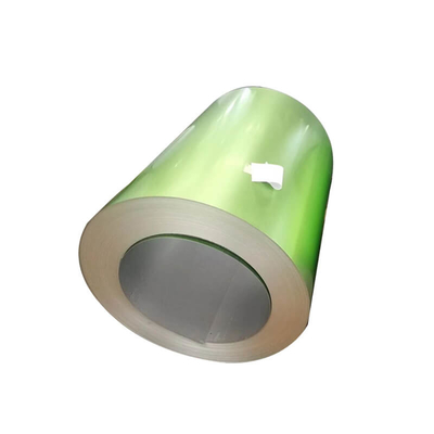 La bobine en acier verte SGCC d'AZ30-180g/M2 PPGL a enduit la bobine d'une première couche de peinture en aluminium