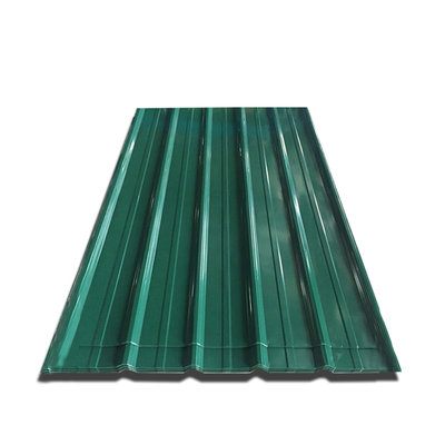 Le toit en métal de vert du PE 30-275g/M2 lambrisse RAL 9012 a coloré les feuillards ondulés