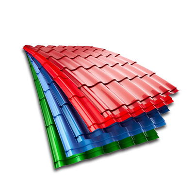 la feuille enduite 0.2mm de Gi de couleur de 508mm 610mm a ridé le profil en acier