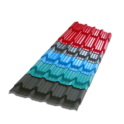 la feuille enduite 0.2mm de Gi de couleur de 508mm 610mm a ridé le profil en acier