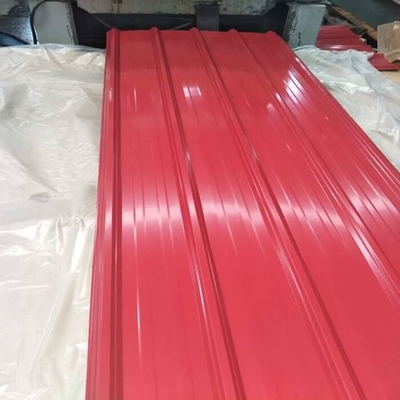 la couleur 30-275g/M2 a enduit couvrir le toit ondulé blanc en métal de la feuille 600-1100mm
