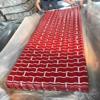 DX51D rouges colorent Tin Sheet enduit que la couleur de JIS a enduit le Galvalume pour la construction