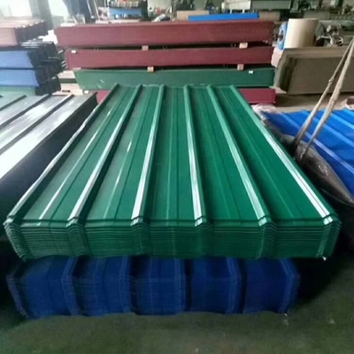 l'épaisseur PPGI de 0.4mm-3.0mm couvrant la feuille a galvanisé la largeur ondulée de 600mm-1250mm