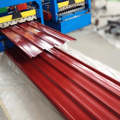 La feuille de toiture de vert de SGCC pré a peint la feuille ondulée de Gi 3-8 tonnes