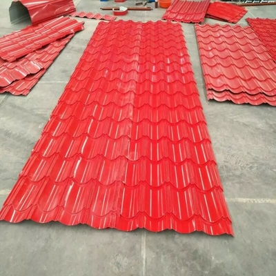 la feuille de toiture enduite d'une première couche de peinture par paillette régulière de 0.125-2.5mm a galvanisé la couleur 30g/m2