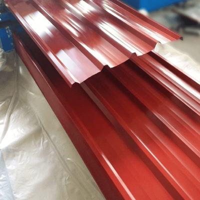 8-35 le micron a ridé la feuille couvrante enduite ASTM de recouvrement rouge de couleur