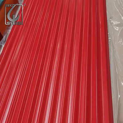 DX51D a enduit couvrir d'une première couche de peinture la feuille ridée zingue la feuille 30g de toiture à 275g/M2