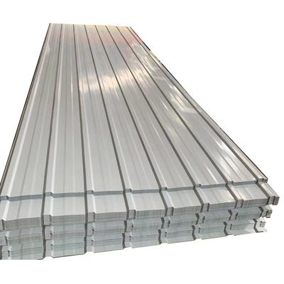 ISO9001 a ridé des feuilles de toit en métal a galvanisé 508mm acier ondulé de 12 mesures
