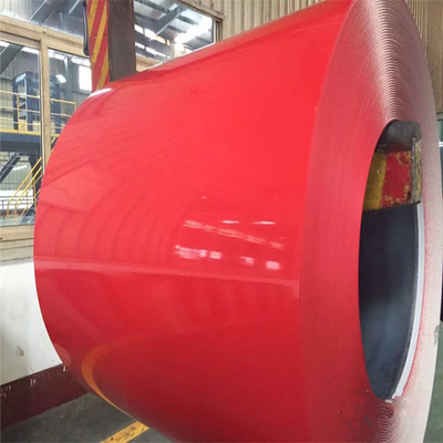 Ppgi rouge a enduit la couleur d'une première couche de peinture en acier galvanisée de la bobine 30-275g/M2 a enduit le petit pain en acier