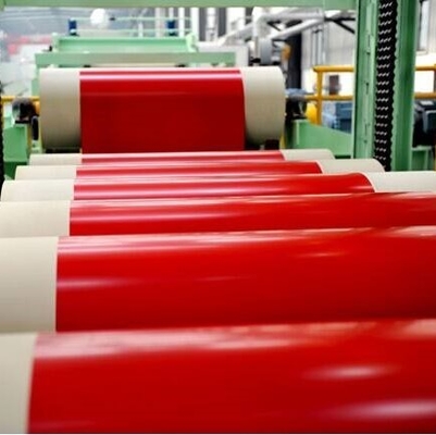 Ppgi rouge a enduit la couleur d'une première couche de peinture en acier galvanisée de la bobine 30-275g/M2 a enduit le petit pain en acier