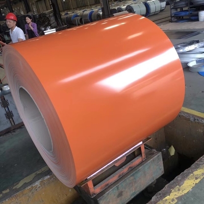 La bobine orange 30-275g/M2 de PPGI a enduit la couleur d'une première couche de peinture a enduit le petit pain en acier pour la toiture