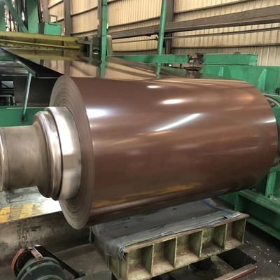 HRB95 a enduit la bobine d'une première couche de peinture en acier de Galvalume feuille de bobine de couleur de 600 - de 1250mm PPGI
